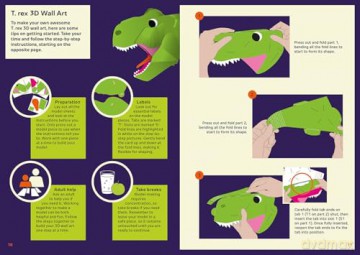 T. rex - King of the Tyrant Lizards (Awesome 3D Wall Art) - Sheridan Parker [KSIĄŻKA]
