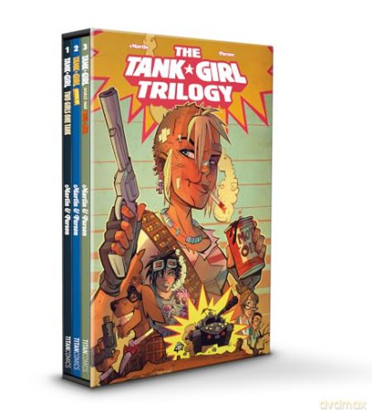 Tank Girl Trilogy Box Set (GOLD, WORLD WAR, 2 GIRLS 1 TANK): Gold, World War Tank Girl and Tank Girl: Two Girls, One Tank - Alan Martin [KSIĄŻKA]
