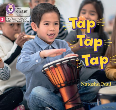 Tap, Tap, Tap: Phase 2 Set 1 Blending practice (Big Cat Phonics for Little Wandle Letters and Sounds Revised) - Natasha Paul [KSIĄŻKA]