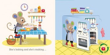 Tatty Mouse Birthday: the brand new lift-the-flap board book from the author of Mixed Up Fairy Tales. Part of: Tatty Mouse (4 books) - Hilary Robinson [KSIĄŻKA]