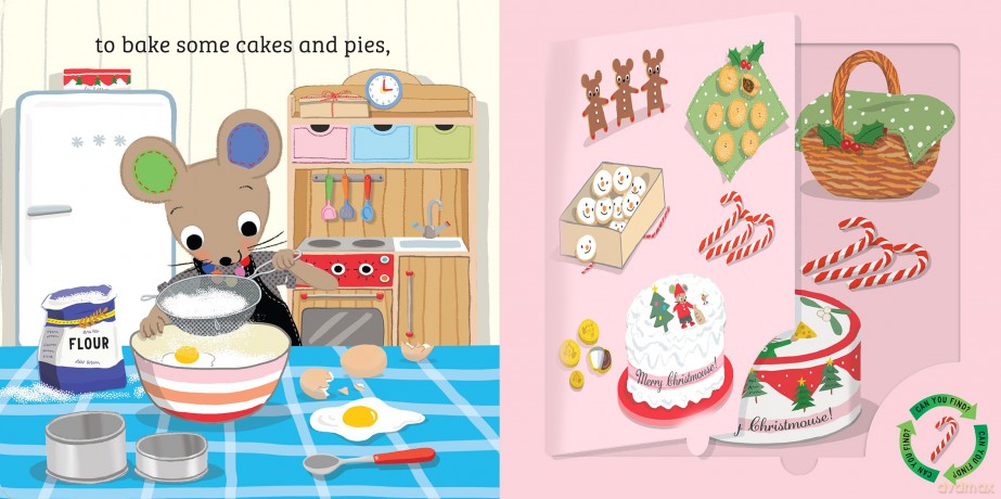 Tatty Mouse Christmas: the brand new lift-the-flap festive board book from the author of Mixed Up Fairy Tales. Part of: Tatty Mouse (4 books) - Hilary Robinson [KSIĄŻKA]