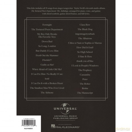 Taylor Swift - The Tortured Poets Department:.: The Anthology - Taylor Swift [KSIĄŻKA]