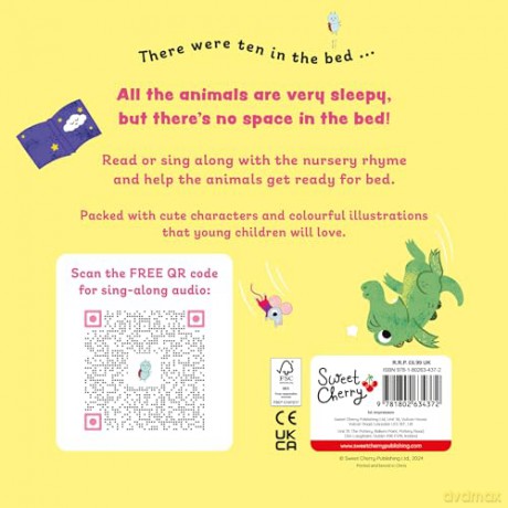 Ten in the Bed (Sing-Along Nursery Rhymes): 4 (Little Library of Sing-Along Nursery Rhymes) - Kevin Payne [KSIĄŻKA]