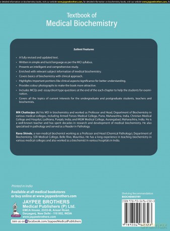 Textbook of Medical Biochemistry - MN Chatterjea [KSIĄŻKA]