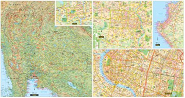 Thailand Travel Map (Periplus Travelmaps) - Periplus Editions [KSIĄŻKA]