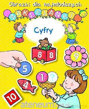 Obrazki dla naj. Naklejanki - Cyfry [KSĄŻKA]
