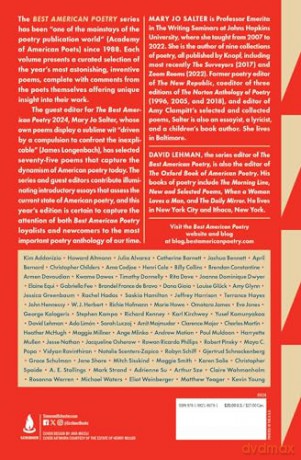 The Best American Poetry 2024 (The Best American Poetry series) - David Lehman [KSIĄŻKA]