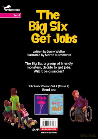 The Big Six Get Jobs: The Big Six #1 - Little Wandle high-low decodable reader for ages 7+ (Striders Phonics Readers) - Jonny Walker [KSIĄŻKA]