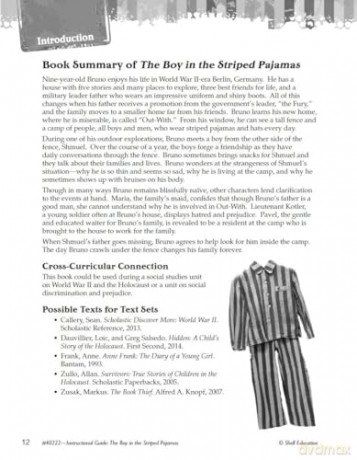The Boy in the Striped Pajamas: An Instructional Guide for Literature (Great Works) - Kristin Kemp [KSIĄŻKA]