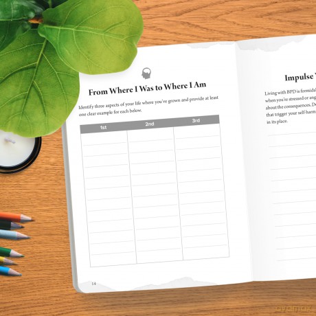 The BPD Guided Journal: Your Space to Release Intense Emotions, Nurture Self-Compassion, and Take Charge of Borderline Personality Disorder (The New Harbinger Journals for Change) - Daniel Fox [KSIĄŻKA]
