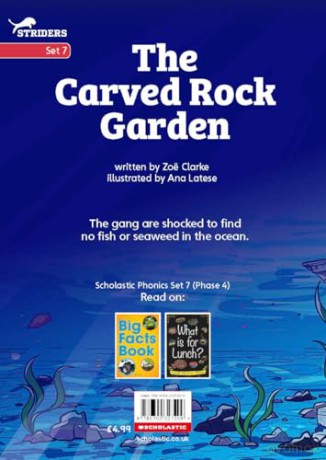 The Carved Rock Garden: Underwater Explorers #2 - Little Wandle high-low decodable reader for ages 7+ (Striders Phonics Readers) - Zoe Clarke [KSIĄŻKA]
