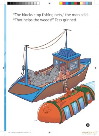 The Carved Rock Garden: Underwater Explorers #2 - Little Wandle high-low decodable reader for ages 7+ (Striders Phonics Readers) - Zoe Clarke [KSIĄŻKA]