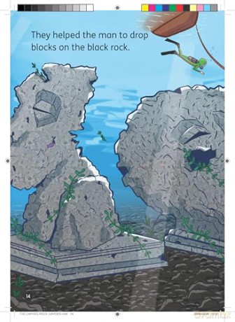 The Carved Rock Garden: Underwater Explorers #2 - Little Wandle high-low decodable reader for ages 7+ (Striders Phonics Readers) - Zoe Clarke [KSIĄŻKA]