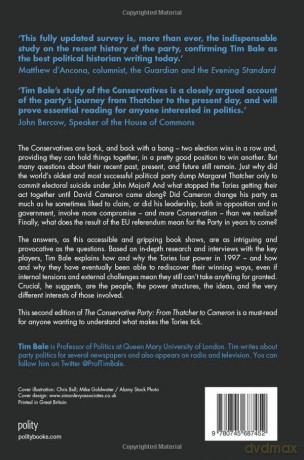 The Conservative Party: From Thatcher to Cameron, 2nd Edition - Tim Bale [KSIĄŻKA]