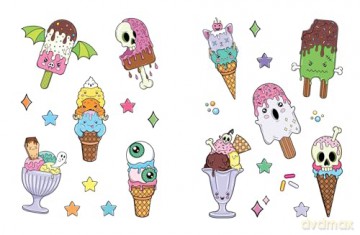 The Creepy Cute Sticker Book: 500+ Stickers to Scare You Silly (Creepy Cute Gift Series) - Gaynor Carradice [KSIĄŻKA]