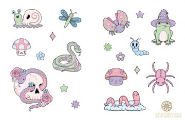 The Creepy Cute Sticker Book: 500+ Stickers to Scare You Silly (Creepy Cute Gift Series) - Gaynor Carradice [KSIĄŻKA]