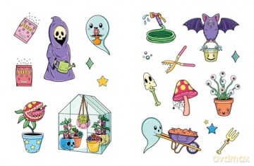 The Creepy Cute Sticker Book: 500+ Stickers to Scare You Silly (Creepy Cute Gift Series) - Gaynor Carradice [KSIĄŻKA]