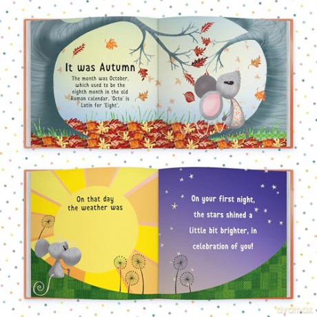 The Day You Were Born In October: A Baby Birth Gift Book - Lucy Tapper [KSIĄŻKA]