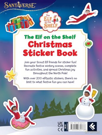 The Elf on the Shelf Christmas Sticker Book: Colouring, Puzzles, Games and over 200 stickers for lots of festive fun! - The Elf on the Shelf [KSIĄŻKA]