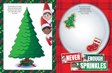 The Elf on the Shelf Christmas Sticker Book: Colouring, Puzzles, Games and over 200 stickers for lots of festive fun! - The Elf on the Shelf [KSIĄŻKA]
