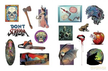 The Extreme Horror Sticker Book: 500+ Stickers to Keep You Up at Night - Andy Price [KSIĄŻKA]