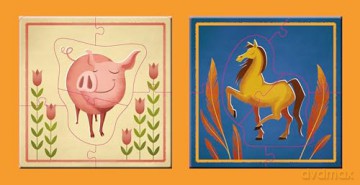 The Farm (Mini Puzzles) - White Star [KSIĄŻKA]