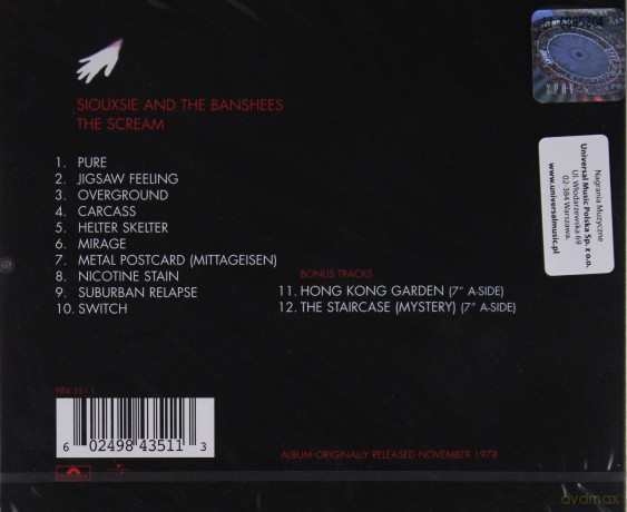 Siouxsie & The Banshees: The Scream [CD]