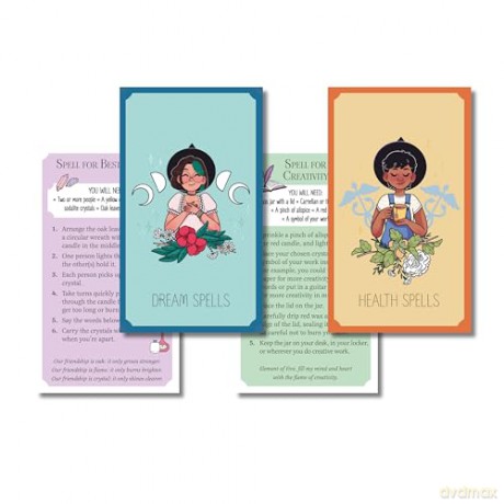 The Girls' Guide to Magic: Inspirational Book with 52 Spell Cards - Corinna Keefe [KSIĄŻKA]