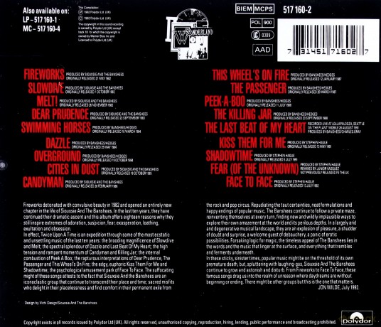 Siouxsie & The Banshees: Twice Upon A Time Singles [CD]