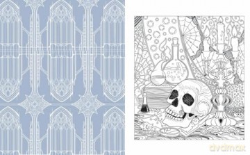 The Gothic Colouring Book: Over 45 Images (Arcturus Horror Colouring) - Tansy Willow [KSIĄŻKA]