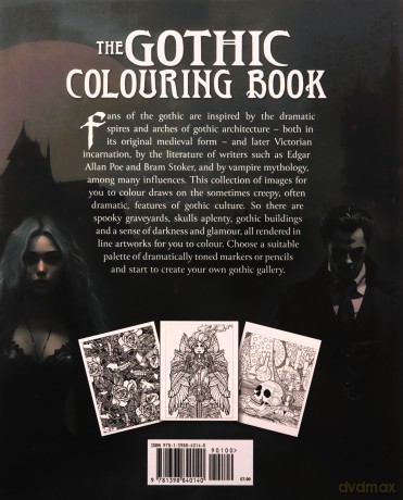 The Gothic Colouring Book: Over 45 Images (Arcturus Horror Colouring) - Tansy Willow [KSIĄŻKA]
