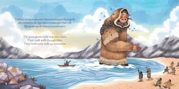 The Great Giants of the Arctic: Bilingual Inuktitut and English Edition - Kaja Kajfež [KSIĄŻKA]