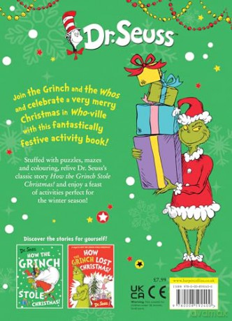 The Grinch Christmas Activity Book: The most fabulous festive children's activity book featuring amazing content from Dr. Seuss's HOW THE GRINCH STOLE CHRISTMAS! - Dr. Seuss [KSIĄŻKA]