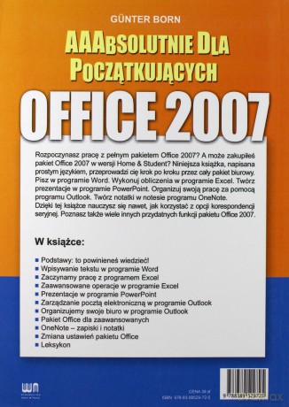 Office 2007 Aaabsolutnie dla początkujących [KSĄŻKA]