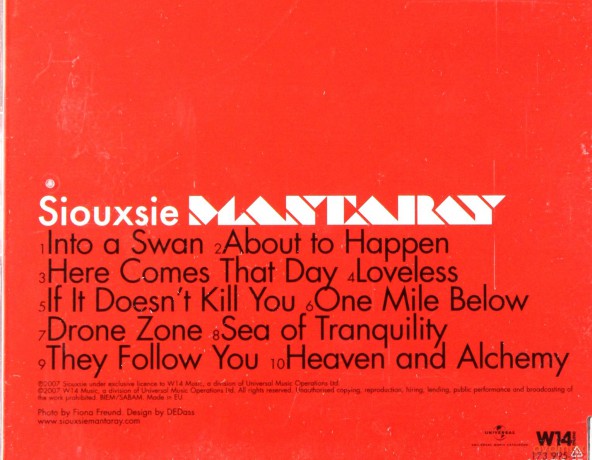 Siouxsie: Mantaray Sjb [CD]