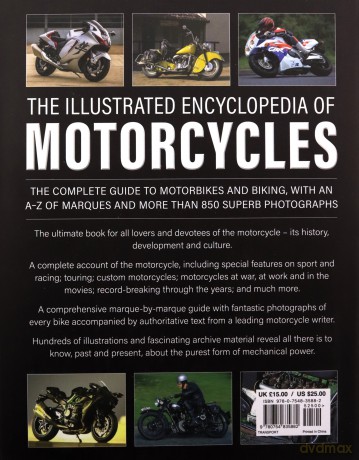 The Illustrated Encyclopedia of Motorcyles: The complete guide to motorbikes and biking, with an A-Z of marques and more than 850 superb photographs - Roland Brown [KSIĄŻKA]