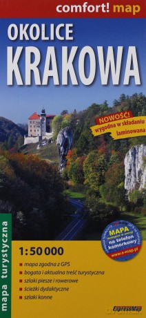 Okolice Krakowa Mapa laminowana [KSĄŻKA]