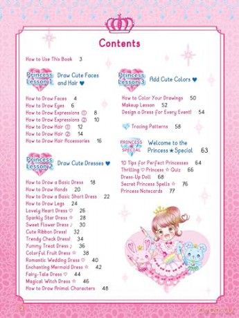 The Kawaii Princess Drawing and Activity Book: Draw Cute Princesses with Mix-and-Match Clothing, Hair and Accessories! (With 150 colorful stickers) [KSIĄŻKA]