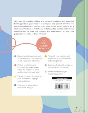 The Knitter's Handbook: Everything you need to know: yarns, needles, stitches, techniques - Eleanor van Zandt [KSIĄŻKA]