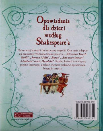 Opowiadania dla dzieci według Shakespeare'a [KSĄŻKA]