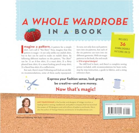 The Magic Pattern Book: Sew 6 Patterns Into 36 Different Styles! - Amy Barickman [KSIĄŻKA]