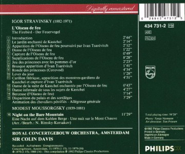 Sir Colin Davis: Stra:Firebird [CD]