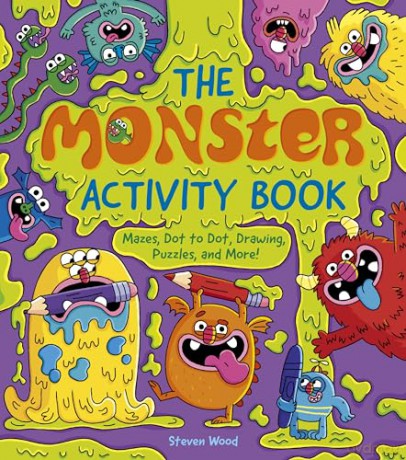 The Monster Activity Book: Mazes, Dot to Dot, Drawing, Puzzles, and More! - Emily Stead [KSIĄŻKA]