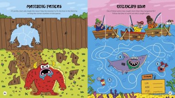 The Monster Activity Book: Mazes, Dot to Dot, Drawing, Puzzles, and More! - Emily Stead [KSIĄŻKA]