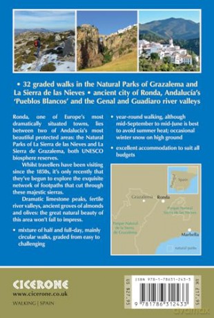 The Mountains of Ronda and Grazalema: Grazalema and La Sierra de las Nieves Natural Parks, Genal and Guadiaro valleys - Guy Hunter-Watts [KSIĄŻKA]