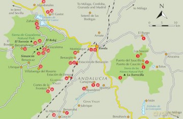 The Mountains of Ronda and Grazalema: Grazalema and La Sierra de las Nieves Natural Parks, Genal and Guadiaro valleys - Guy Hunter-Watts [KSIĄŻKA]
