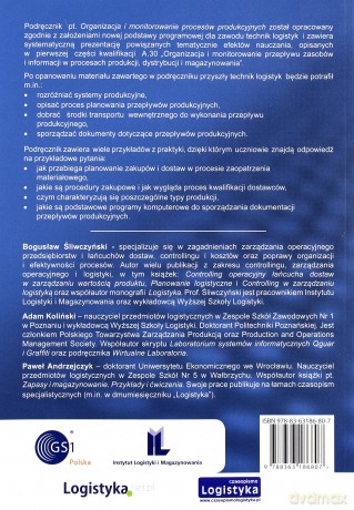 Organizacja i monitorowanie procesów produkc. ILIM [KSĄŻKA]