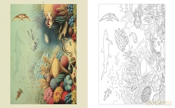 The Ocean World Colouring Book: Reveal the Beauty of the Seas (Arcturus Classic Nature Colouring) - Diego Vaisberg [KSIĄŻKA]