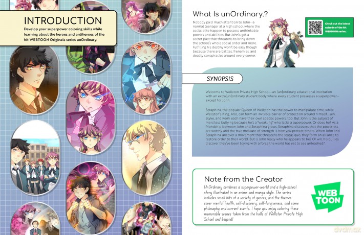 The Official unOrdinary Coloring Book: 46 original illustrations to color and enjoy (WEBTOON) - Uru-chan [KSIĄŻKA]