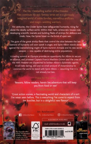 The Olympian Affair: Cinder Spires, Book Two - Jim Butcher [KSIĄŻKA]